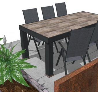 户外家具su模型下载_sketchup草图大师SKP模型