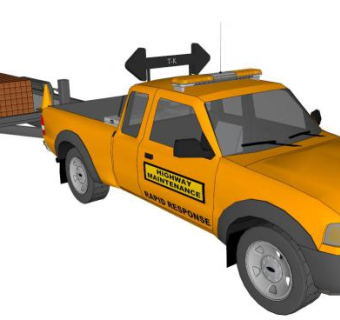 平板车su模型下载_sketchup草图大师SKP模型