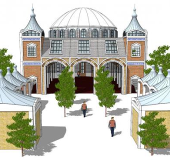 清真寺su模型下载_sketchup草图大师SKP模型