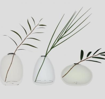 树枝花瓶工艺品sketchup模型下载_sketchup草图大师SKP模型