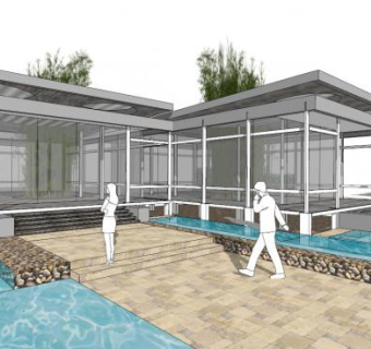 自行车展馆su模型下载_sketchup草图大师SKP模型