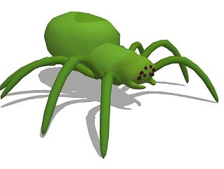 蜘蛛雕塑su模型下载_sketchup草图大师SKP模型
