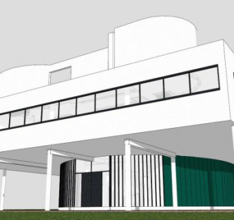 萨伏伊别墅su模型下载_sketchup草图大师SKP模型