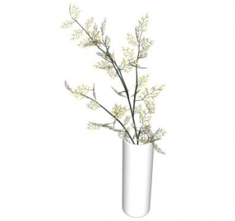 观树枝花瓶SU模型下载_sketchup草图大师SKP模型