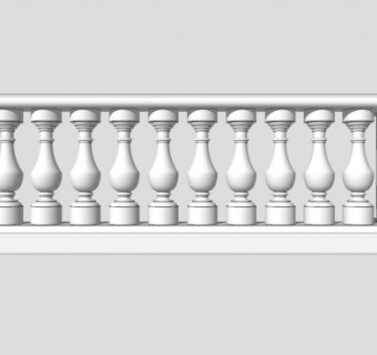 葫芦瓶栏杆su模型下载_sketchup草图大师SKP模型