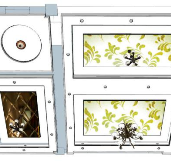 灯具吊顶su模型下载_sketchup草图大师SKP模型