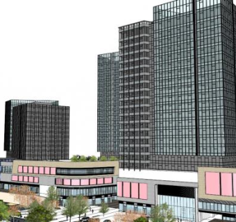 香港建筑su模型下载_sketchup草图大师SKP模型