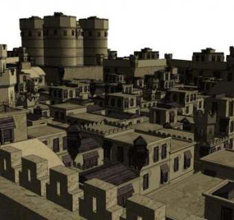 沙漠公园su模型下载_sketchup草图大师SKP模型