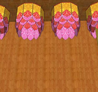 寺庙帷幔su模型下载_sketchup草图大师SKP模型