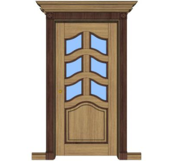 欧式木门su模型下载_sketchup草图大师SKP模型