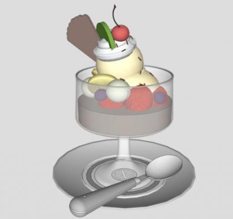 冰淇淋su模型下载_sketchup草图大师SKP模型