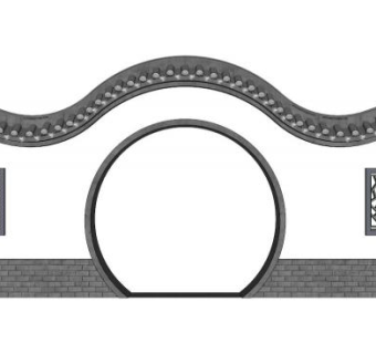 徽派建筑墙花su模型下载_sketchup草图大师SKP模型
