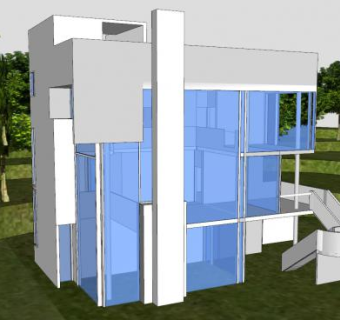 史密斯之家景观建筑SU模型下载_sketchup草图大师SKP模型