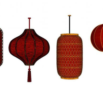 红灯笼su模型下载_sketchup草图大师SKP模型