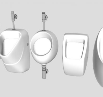 小便器su模型下载_sketchup草图大师SKP模型