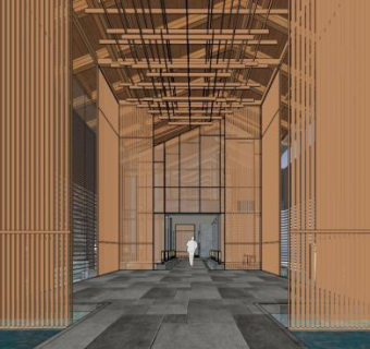 现代风格接待中心su模型下载_sketchup草图大师SKP模型