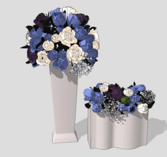 小摆件su模型下载_sketchup草图大师SKP模型