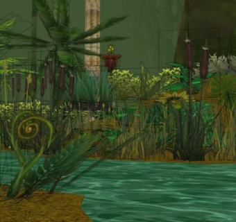 热带雨林风光SU模型下载_sketchup草图大师SKP模型