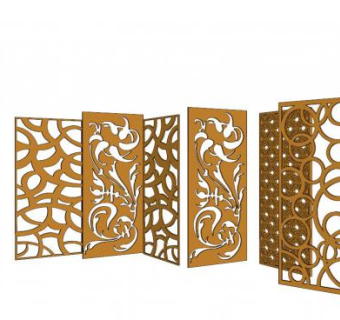 镂空雕花su模型下载_sketchup草图大师SKP模型