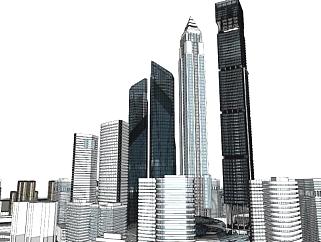 城市设计su模型下载_sketchup草图大师SKP模型