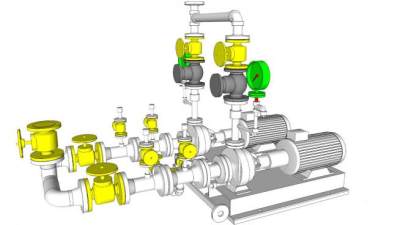管道su模型下载_sketchup草图大师SKP模型
