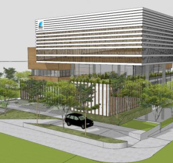 现代建筑办公楼sketchup模型下载_sketchup草图大师SKP模型