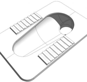 蹲便器su模型下载_sketchup草图大师SKP模型