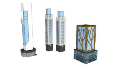 草地灯su模型下载_sketchup草图大师SKP模型