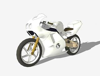 白色的摩托车SU模型<em>设计</em>_<em>su模型</em>下载 草图大师模型_SKP...