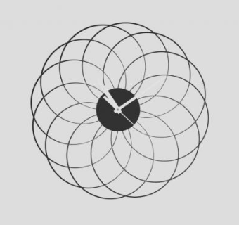 装饰墙钟时钟SU模型下载_sketchup草图大师SKP模型