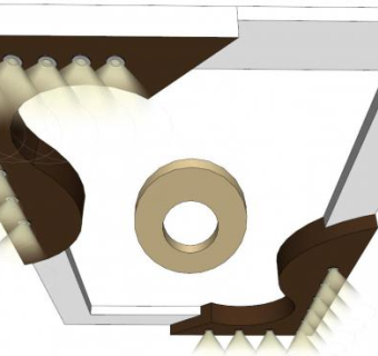 中式圆形吊顶su模型下载_sketchup草图大师SKP模型