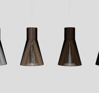 木质吊灯SU模型下载_sketchup草图大师SKP模型