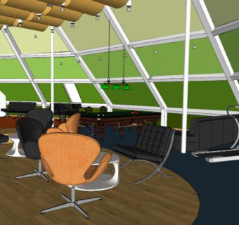 室内健身房su模型下载_sketchup草图大师SKP模型