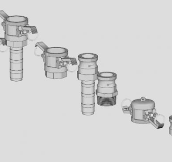 喷灌头喷淋灌溉SU模型_su模型下载 草图大师模型_SKP模型