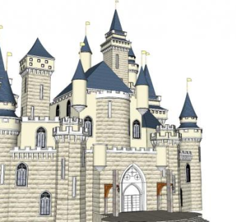 德国天鹅堡su模型下载_sketchup草图大师SKP模型