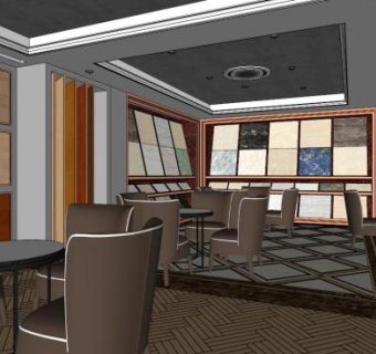 建材展厅su模型下载_sketchup草图大师SKP模型