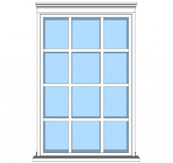 地中海窗su模型下载_sketchup草图大师SKP模型