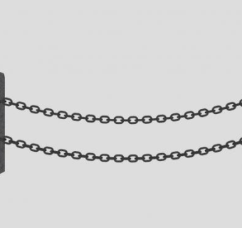 铁链护栏su模型下载_sketchup草图大师SKP模型