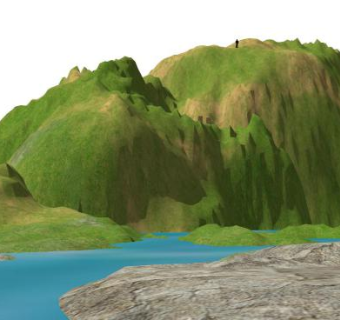 山脉su模型下载_sketchup草图大师SKP模型