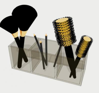 现代化妆用品SU模型下载_sketchup草图大师SKP模型