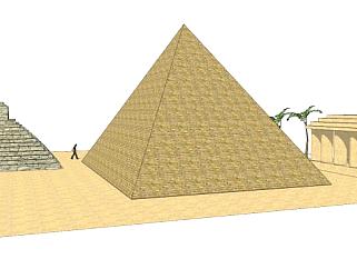 金字塔su模型下载_sketchup草图大师SKP模型