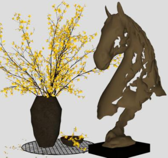 艺术品su模型下载_sketchup草图大师SKP模型