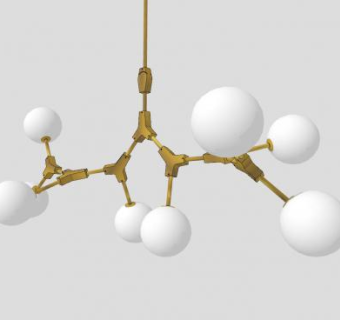 工装装饰吊灯SU模型下载_sketchup草图大师SKP模型