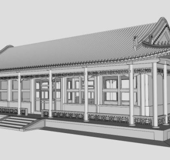 硬山墀头su模型下载_sketchup草图大师SKP模型