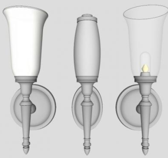 露台灯su模型下载_sketchup草图大师SKP模型