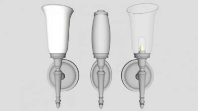 露台灯su模型下载_sketchup草图大师SKP模型