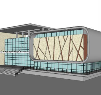 体育中心su模型下载_sketchup草图大师SKP模型