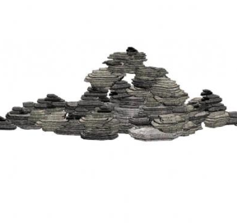 假山石su模型下载_sketchup草图大师SKP模型