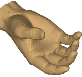 弯着的手掌su模型下载_sketchup草图大师SKP模型