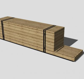 原木前台接待SU模型下载_sketchup草图大师SKP模型